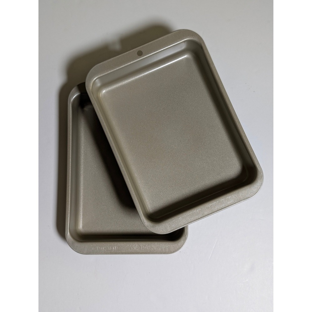 Nordic Ware Naturals Champagne Gold Nonstick Eighth Sheet Pan Set of 2 Aluminum - Picture 2 of 14